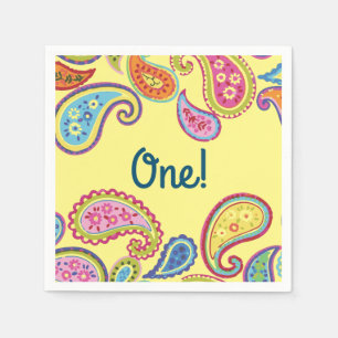 Serviette En Papier Marocaine Paisley Cute Boho Anniversaire