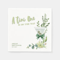 Martini Espresso baby shower vert et neutre pour l