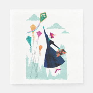 Serviette En Papier Mary Poppins | La magie dans l'air