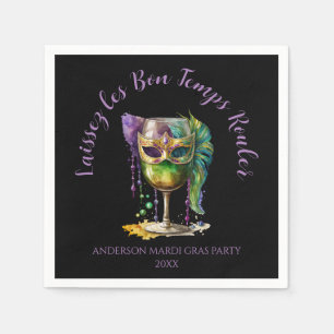 Serviette En Papier Masque de Mardi Gras 