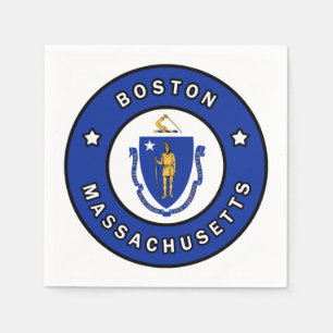 Serviette En Papier Massachusetts de Boston