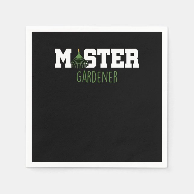 Serviette En Papier Master Gardener Jardinage Fleurs Plantes Cadeau (Devant)
