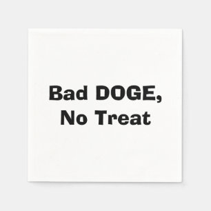 Serviette En Papier Mauvaise DOGE, pas de traitement