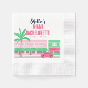 Serviette En Papier Me rencontrer à Miami Bachelorette
