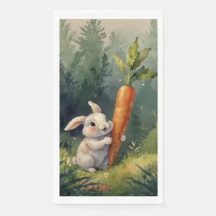 Serviette En Papier Meadow Bunny Dreams : Serviettes d'hôtes Whimsical