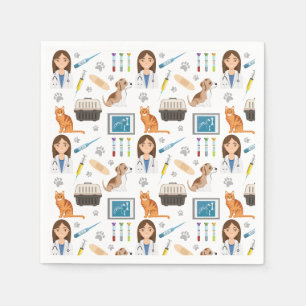Serviette En Papier Médecine vétérinaire Vétérinaire Médecin Modèle DM