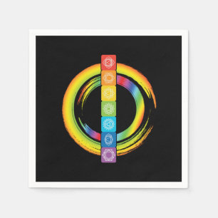 Serviette En Papier Méditation de Yoga Chakra Méditer cadeau de paix i