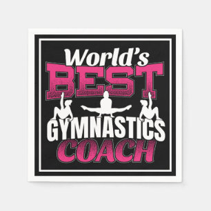 Serviette En Papier Meilleur entraîneur de gymnastique féminine au mon