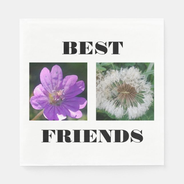 Serviette En Papier Meilleur Modèle d'images des amis (Devant)