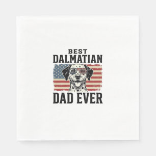 Serviette En Papier Meilleur père dalmatien de tous les temps Design d