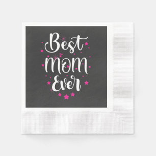 Serviette En Papier Meilleur Texte De Maman Et Petites Étoiles