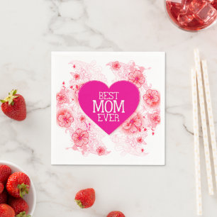 Serviette En Papier Meilleure maman jamais Naples