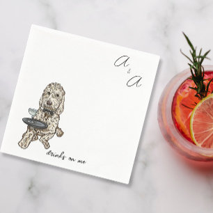 Serviette En Papier Mélange Funny Golden Doodle Cocktail
