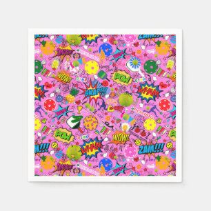 Serviette En Papier 😍 mélangé rose