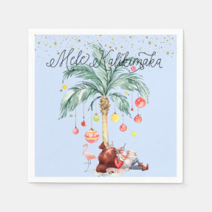 Serviette En Papier Mele Kalikimaka   Ile Noël