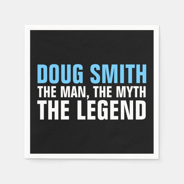 Serviette En Papier Mens 30th/40th/50th/60th Birthday Party Napkins (Devant)