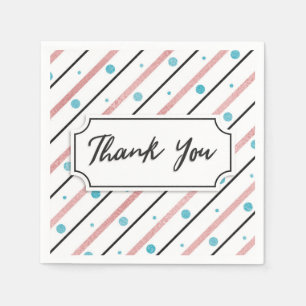 Serviette En Papier Merci