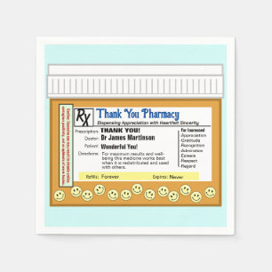 Serviette En Papier Merci