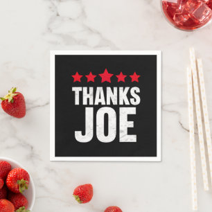 Serviette En Papier Merci Président Merci Joe Biden Merci Joe