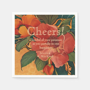 Serviette En Papier 🌹 Merci Rose Romance : Art Nouveau Splendor