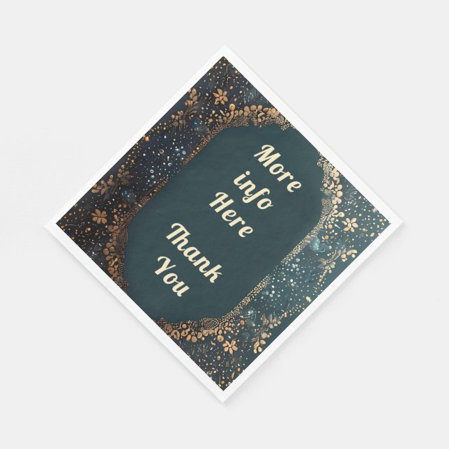 Serviette En Papier Merci serviettes mariage (Coin)