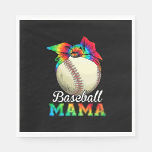 Serviette En Papier Mère Art Baseball Mama Anniversaire