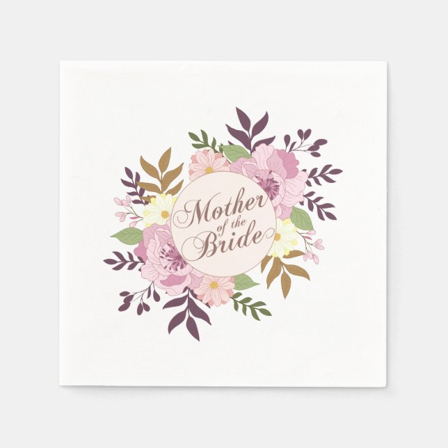 Serviette En Papier Mère de la mariée mariage | Serviette (Devant)