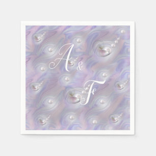 Serviette En Papier Mère des perles donnant naissance à une perle