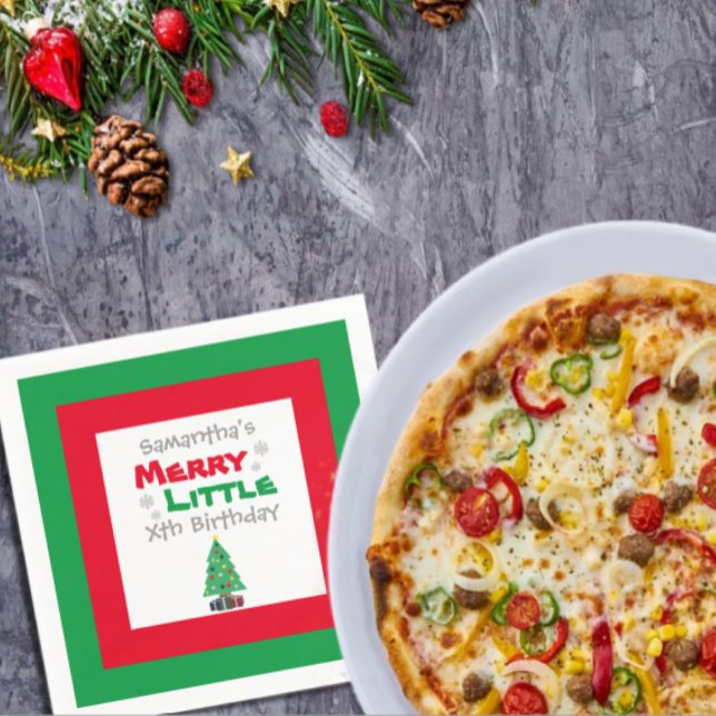 Serviette En Papier Merry Little Anniversaire (Créateur téléchargé)