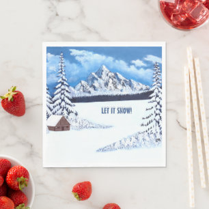 Serviette En Papier Merveille d'hiver