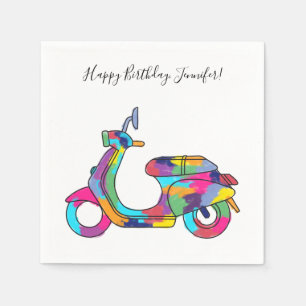 Serviette En Papier Message personnalisé Moteur Rainbow Moteur Moteur