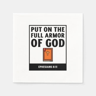 Serviette En Papier Mets sur toute l'armure de Dieu foi chrétienne rel
