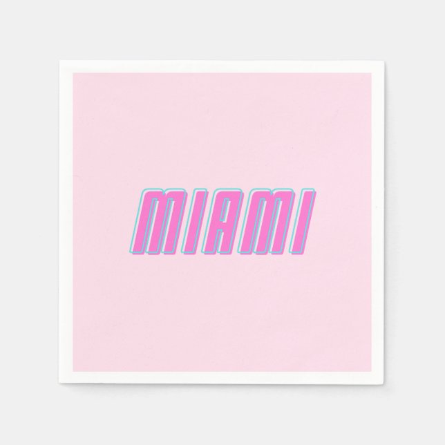 Serviette En Papier Miami (Devant)