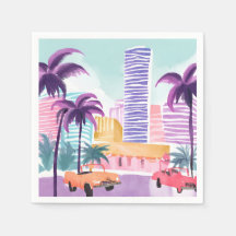 Miami Pastels | Peinture Aquarelle Bâclée