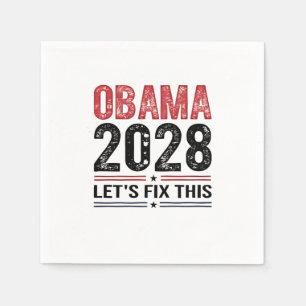Serviette En Papier Michelle Obama pour le président Obama 2028
