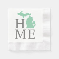 Michigan Accueil Mint Green Custom City Heart