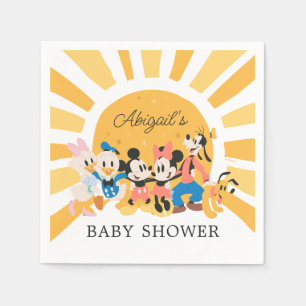 Serviette En Papier Mickey et amis Baby shower Sunshine