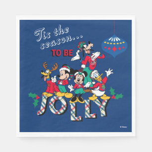 Serviette En Papier Mickey & Friends   Cette saison sera Jolly