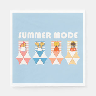 Serviette En Papier Mickey & Friends   Mode été plage