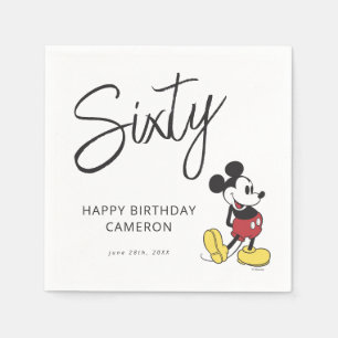 Serviette En Papier Mickey Mouse 60e anniversaire