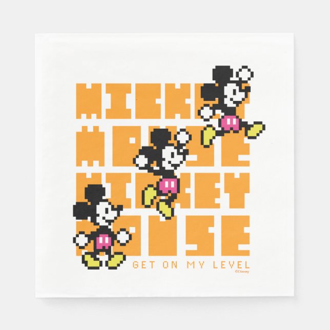 Serviette En Papier Mickey Mouse Double Jump (Devant)