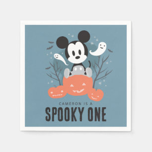 Serviette En Papier Mickey Mouse   Halloween Éffrayant un anniversaire