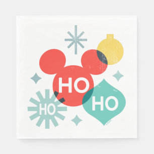 Serviette En Papier Mickey Mouse   Ho Ho Ho