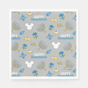 Serviette En Papier Mickey Mouse   Joyeux Motif Hanoukka