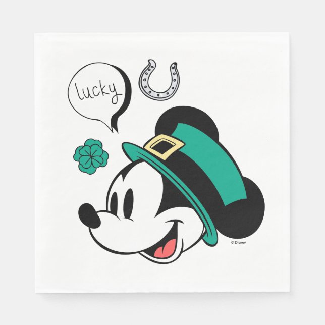 Serviette En Papier Mickey Mouse | Lucky You (Devant)