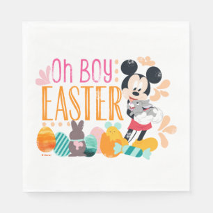 Serviette En Papier Mickey Mouse   Oh mon garçon, Pâques