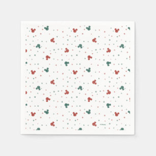 Serviette En Papier Mickey Mouse Polka Dot Noël