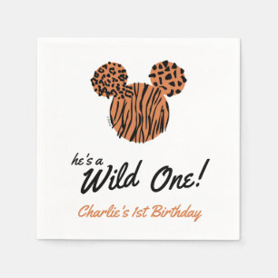 Serviette En Papier Mickey Mouse   Wild One 1er anniversaire