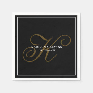 Serviette En Papier Mignon et Chic Serviettes de mariage