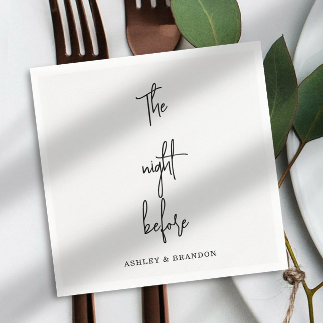 Serviette En Papier Mignon Les Serviettes La Nuit Avant (Créateur téléchargé)